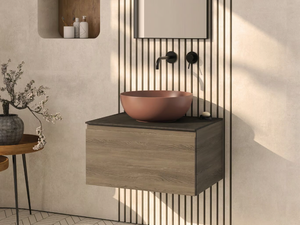 I MAESTRI COMPOSITION 5 - Wall-mounted vanity unit with integrated washbasin _ Ceramica Globo